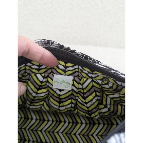 Vera Bradley Frannie Small Crossbody in "Citron" Pattern Yellow Gray White Black - Picture 11 of 11
